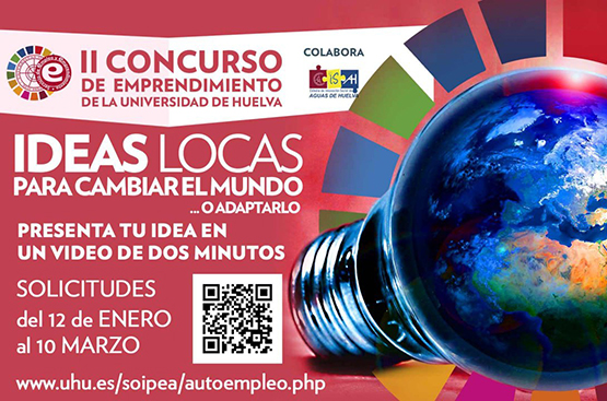 cartel anunciador concurso ideas locas de la UHU