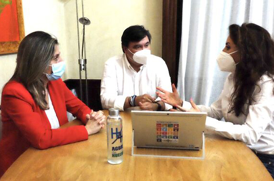 Reunión Alcalde y María Villadeamigo con Gerente EMAHSA