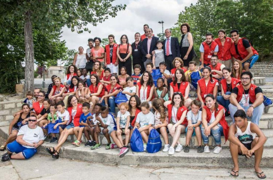 Foto alumnos del Campamento Cruz Roja