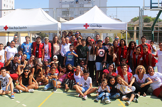 Foto familia campamento