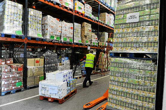 Foto almacén banco alimentos