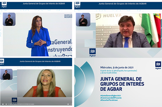 Foto intervinientes en la junta AGBAR
