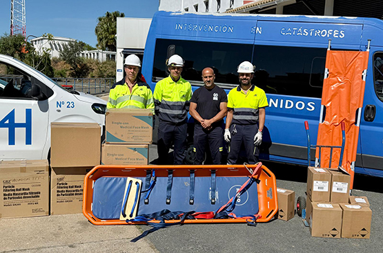 Foto en ETAP con Responsable de BUSF